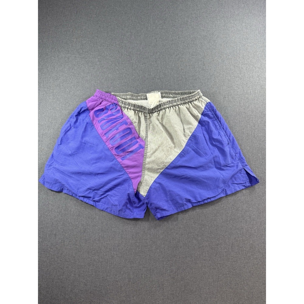 Vintage Sideout shorts Medium 90s baggies swim trunks aop fish surf Made In USA